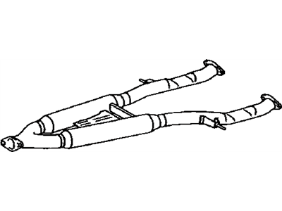 Lexus 17420-50200 Exhaust Center Pipe Assembly