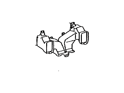 Lexus 55844-24050 Duct, Heater To Register, NO.2