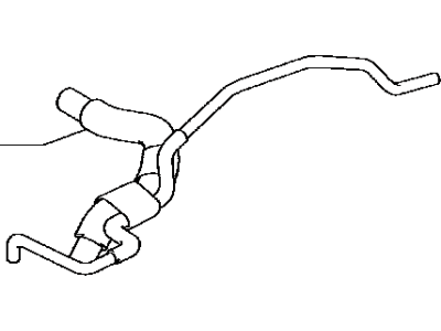 Lexus 23820-50141 Hose Assy, Fuel Vapor Feed