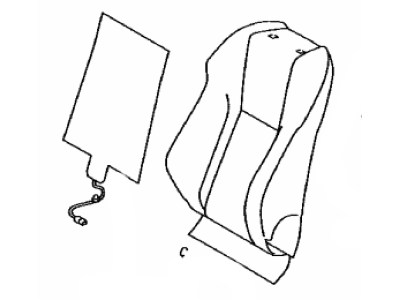 Lexus 71402-24050-B1 Back Sub-Assembly, Front Seat
