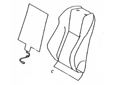 Lexus 71402-24111-D0 Back Sub-Assembly, Front Seat