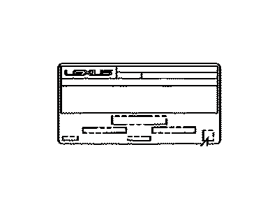 Lexus 11298-31B30 Label, Emission Control