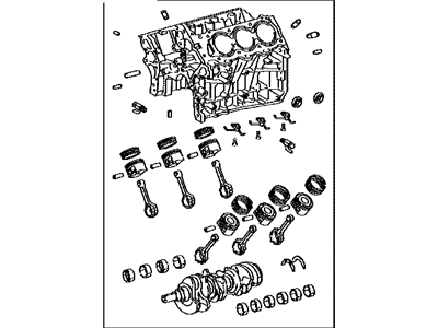 Lexus 11400-31160 Block Assy, Short