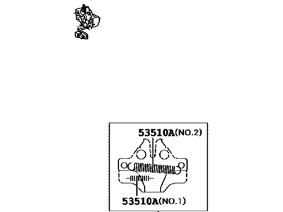 Lexus 53510-33341 Hood Lock Assembly