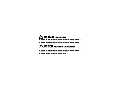 Lexus 28897-46020 Plate, Battery Caution
