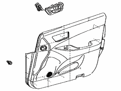 Lexus 67620-33B40-C1 Board Sub-Assy, Front Door Trim, LH