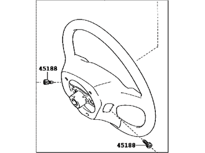 Lexus 45100-33760-E0 Steering Wheel Assembly