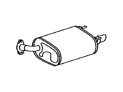 Lexus 17440-31020 Exhaust Tail Pipe, Left