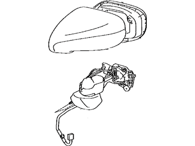 Lexus 87906-33150-B0 Mirror Sub-Assy, Outer Rear View, LH