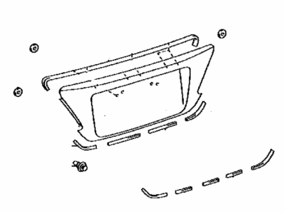 Lexus 76801-33390-A0 GARNISH Sub-Assembly, Luggage