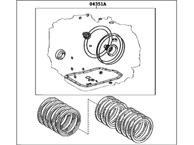 Lexus ES350 Automatic Transmission Overhaul Kit - 04352-33390