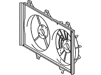 Lexus ES350 Fan Shroud - 16711-AD020