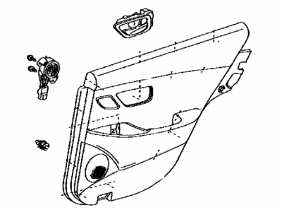 Lexus 67630-33A00-C2 Board Sub-Assy, Rear Door Trim, RH