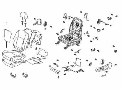 Lexus 71020-33A30-E0 Seat Assy, Front LH
