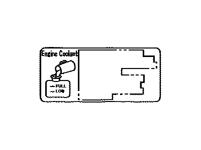 Lexus 11296-27020 Label, Engine Service Information