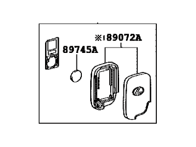 Lexus 89904-30280 Electrical Key Transmitter Sub-Assembly