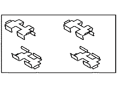 Lexus 04948-33040 Fitting Kit, Disc Brake, Rear