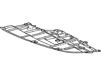 Lexus 51442-33120 Engine Under Cover, Left