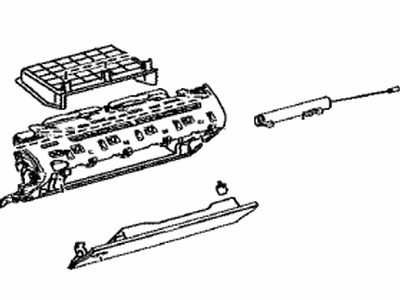 Lexus 55550-11010-A0 Door Assembly, Glove Com