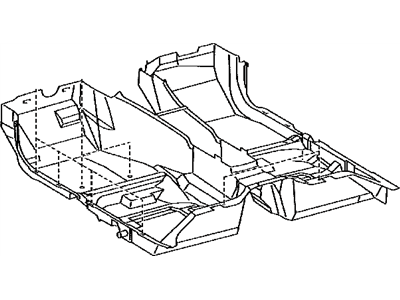 Lexus 58510-53330-A0 Carpet Assy, Front Floor, Front