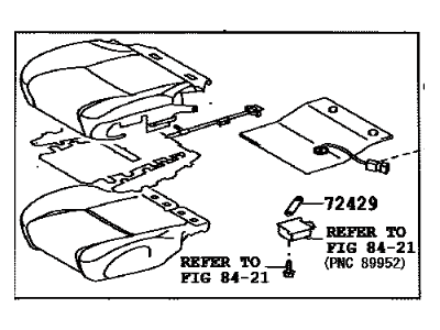 Lexus 71003-53K70-E0 Seat Set