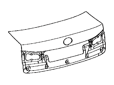 Lexus 76801-53030-E3 Garnish Sub-Assy, Luggage Compartment Door, Outside