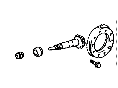 Lexus 41201-59175 Final Gear Kit, Differential, Rear