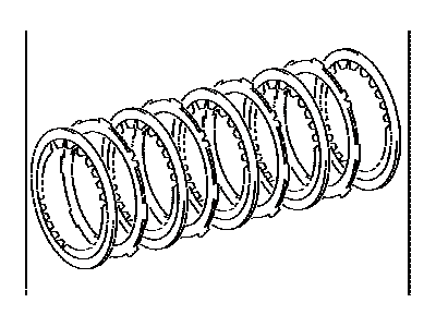 Lexus 34065-30010 Disc Set, Center Differential Clutch