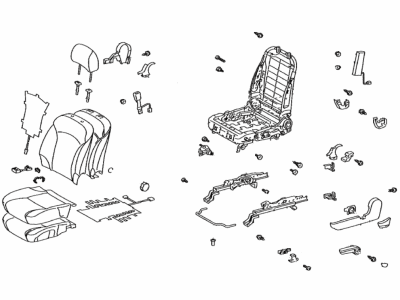 Lexus 71200-53V51-A1 Seat Assy, Front LH