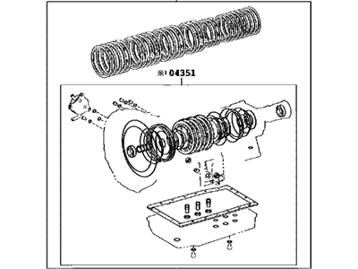 2014 Lexus IS350 Automatic Transmission Overhaul Kit - 04352-30590