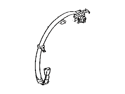 Lexus 73470-53050-A2 Belt Assy, Rear Seat Inner W/Center, RH