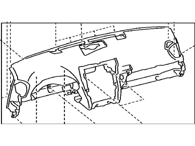 Lexus 55400-53906-E0 Pad Sub-Assy, Instrument Panel Safety