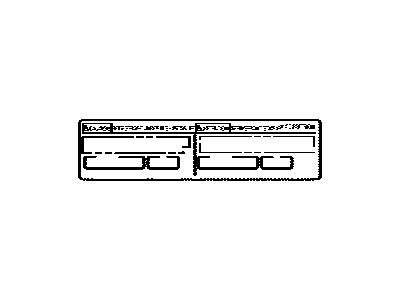 Lexus 88723-21011 Label, Cooler Service Caution