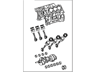 Lexus 11400-31050 Block Assy, Short