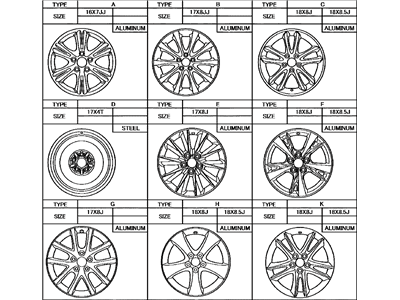 Lexus UX250h Spare Wheel - 42611-21280