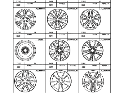 Lexus GS450h Spare Wheel - 42611-53320