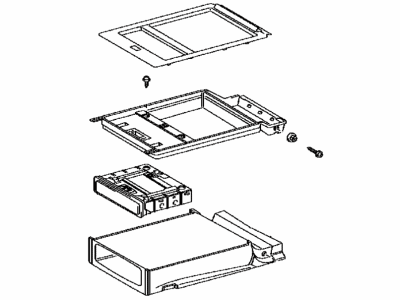 Lexus 72860-53102-B2 Box Assy, Rear Seat Center Armrest