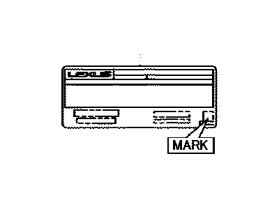 Lexus 11298-31550 Label, Emission Control Information