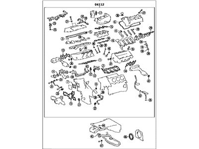 Lexus 04111-31530 Gasket Kit, Engine Overhaul