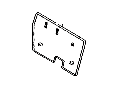 Lexus 71702-60020-B0 Board Sub-Assy, Rear Seat Back, RH