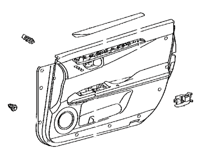 Lexus 67620-33E30-C8 Panel Assembly, Front Door