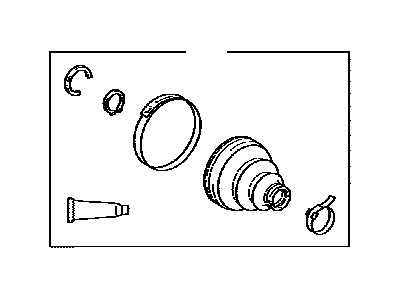 Lexus 04439-12010 Boot Kit, Rear Drive Shaft, Inboard Joint