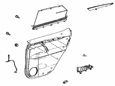 Lexus 67630-48811-C0 Panel Assembly, Rear Door