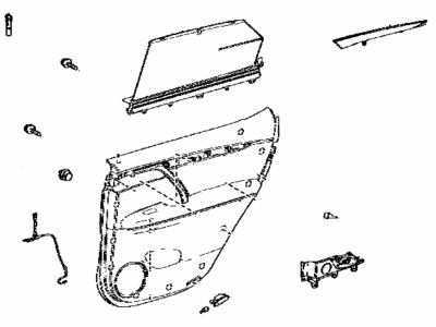 Lexus 67640-48792-E1 Panel Assembly, RR Door