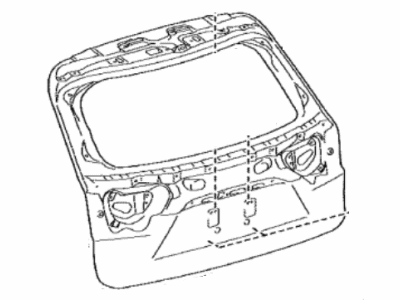 Lexus 67005-48A10 Panel Sub-Assembly, Back