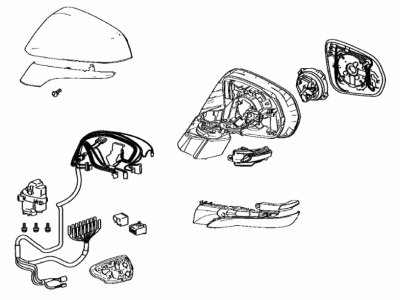 Lexus 87940-48A41-J0 Mirror Assembly, Outer Rear