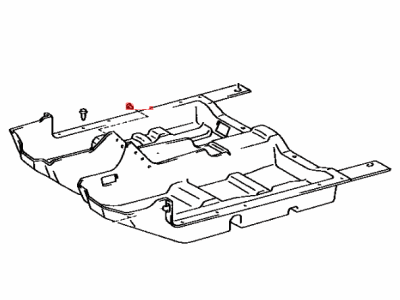 Lexus 58510-50151-A0 Carpet Assy, Front Floor, Front