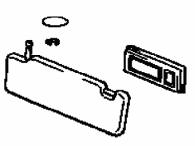 Lexus 74320-59016-E0 Visor Assy, LH