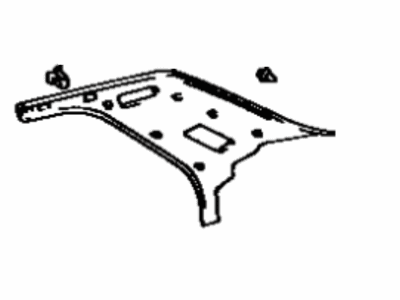 Lexus 62480-50011-W3 Garnish, Roof Side, Inner LH