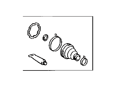 Lexus 04437-50010 Boot Kit, Rear Drive Shaft Inboard Joint